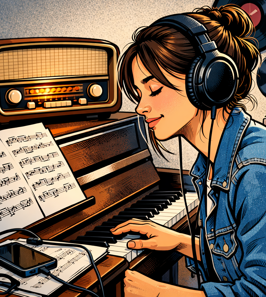 Learn piano by listening